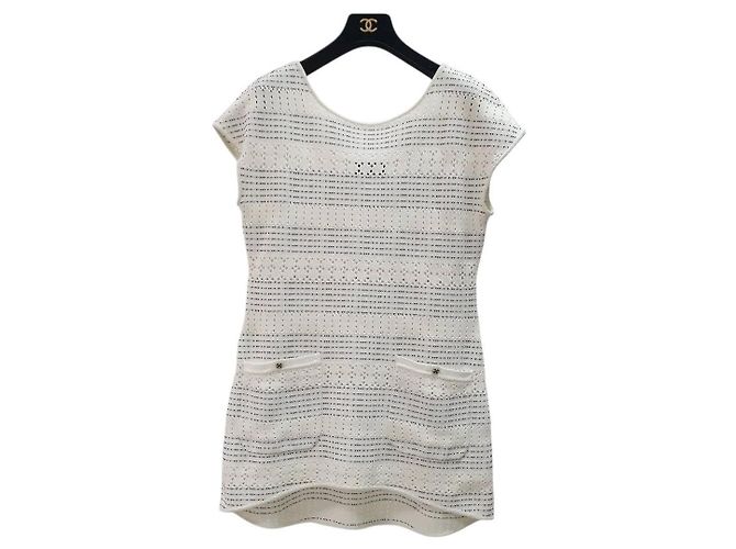 Chanel 2017 Shift Mini Kleid Größe 40 Gebraucht