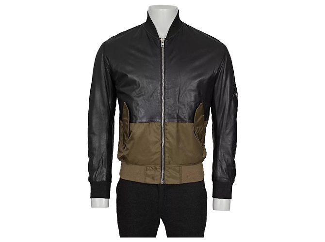 McQ Alexander McQueen Jacke aus Kunstleder und Textil Größe 44/XS Gebraucht