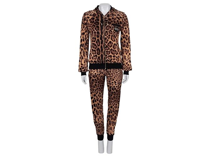 Dolce & Gabbana Leopard Print Three-Piece Suit - S / IT40 Pre-owned