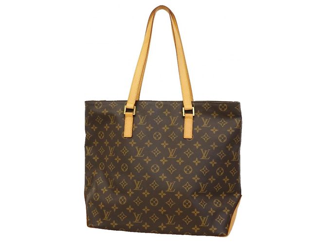 Bolsa Tote Cabas Mezzo Monogram Louis Vuitton Marrom