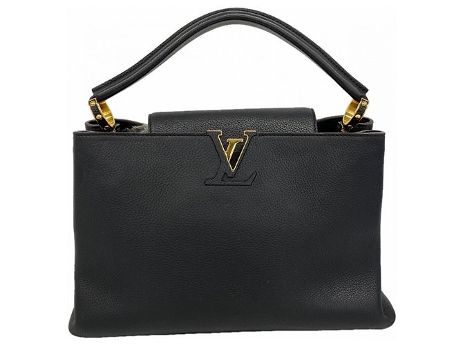 Borsa Capucines MM Louis Vuitton Nero