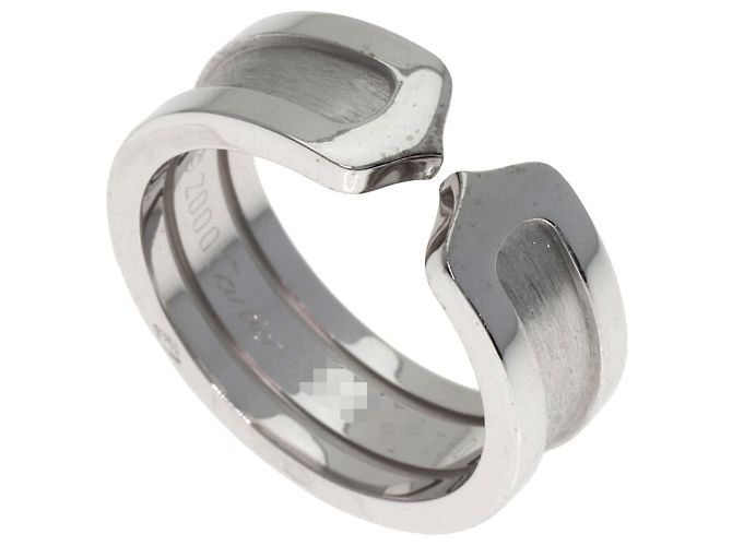 Anillo Cartier C2 #50 en oro blanco de 18K