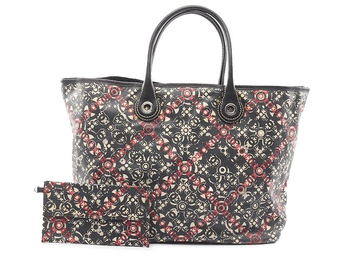 Chanel Black CC Coated Canvas Tote