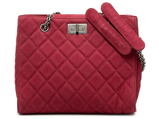 Chanel Rote gesteppte Kaviar Reissue 2.55 Tasche