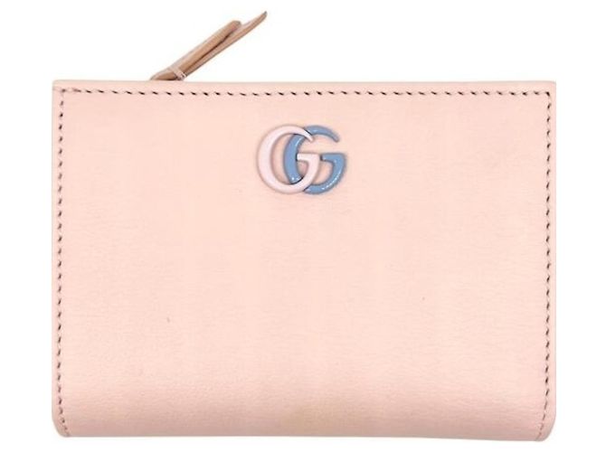 Billetera compacta bi-fold Gucci Rosa Azul