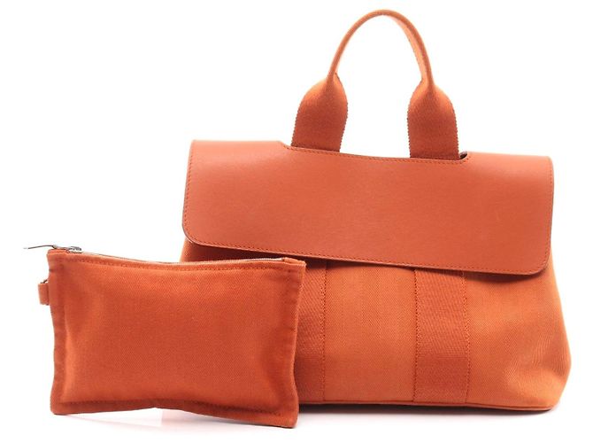 Hermès Bolsa de couro Hermes Valparaiso PM marrom