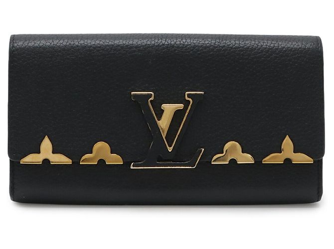 Cartera Larga Bi-fold Capucines de Louis Vuitton Negro
