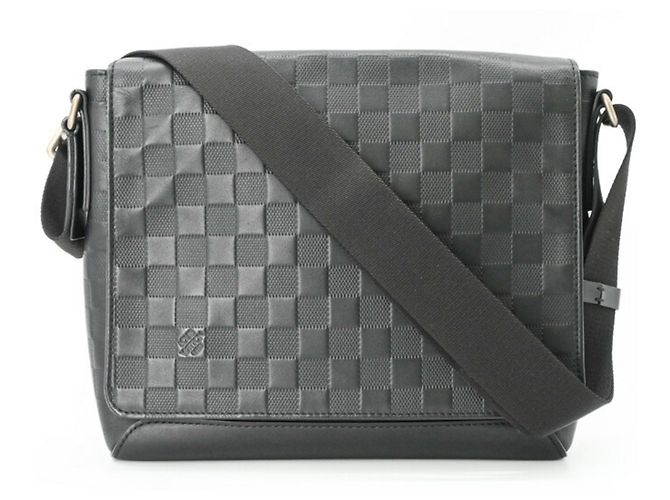 Borsa a Spalla District PM Damier Infini Louis Vuitton Nero