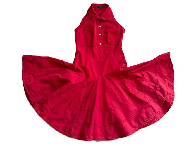 Vestido Louis Vuitton Rojo de Algodón Roja