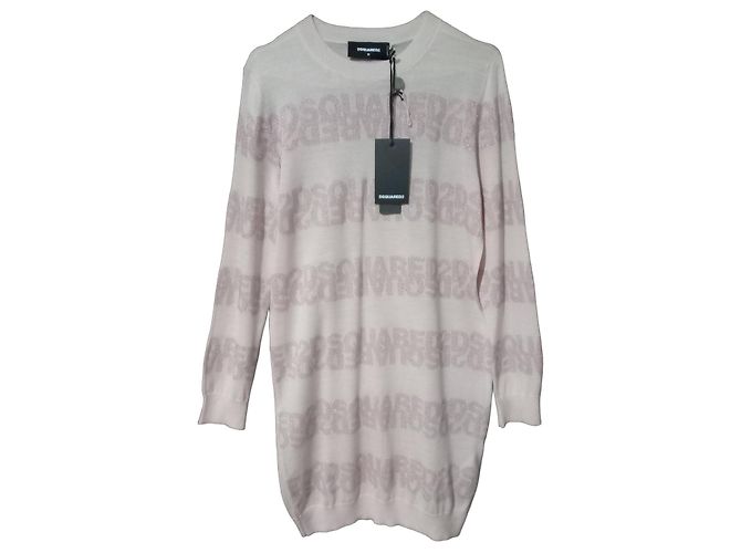 Dsquared2 pink sweater with glitter logo, new with tag