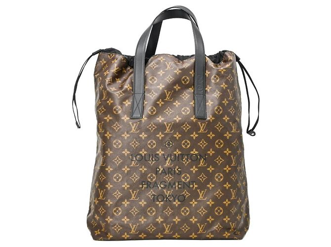 Bolsa tote leve Monogram Macassar da Louis Vuitton Marrom Monograma