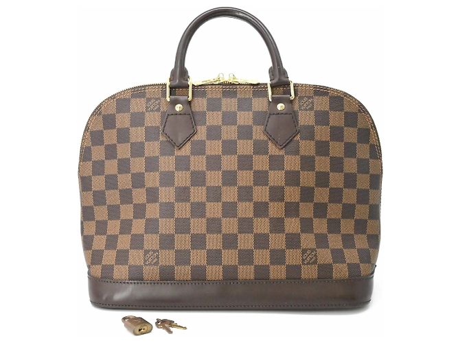 Bolsa Louis Vuitton Alma Damier Ebene Marrom