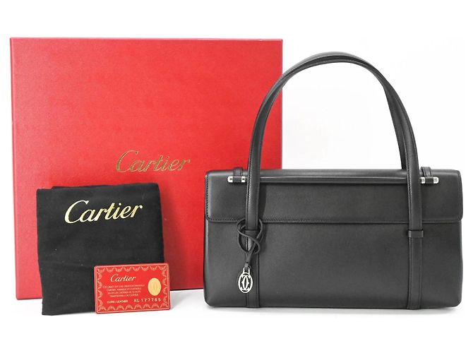 Borsa Cabochon Cartier Nero
