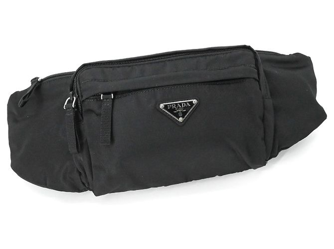 Marsupio in nylon nero Prada