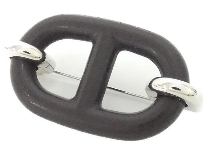 Hermès Chaine d'Ancre Brosche Braun