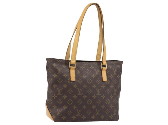 LOUIS VUITTON Monogram Cabas Piano Tote Bag M51148 LV Auth ai808