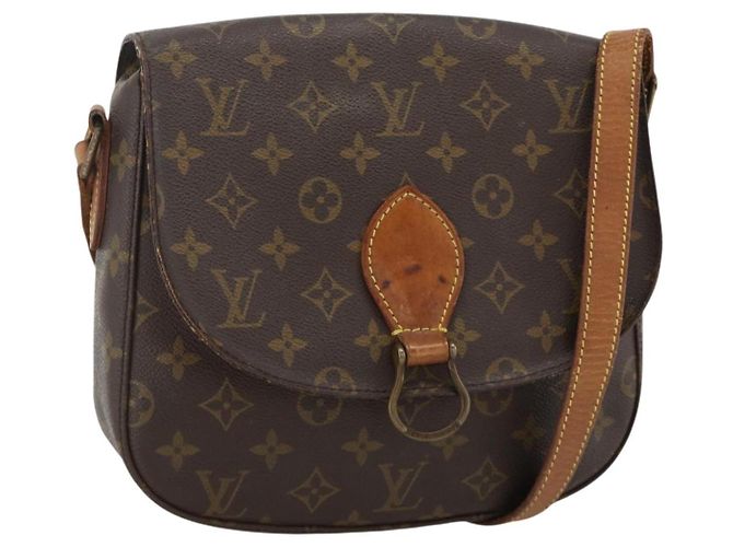 LOUIS VUITTON Bolsa de Ombro Monogram Saint Cloud GM M51242 LV Auth BA11542 Monograma