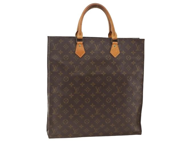 LOUIS VUITTON Bolsa Sac Plat Monogram M51140 LV Auth ARZ886 Monograma