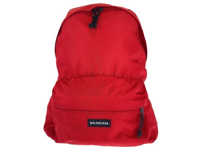 Balenciaga Explorer Backpack Black Red