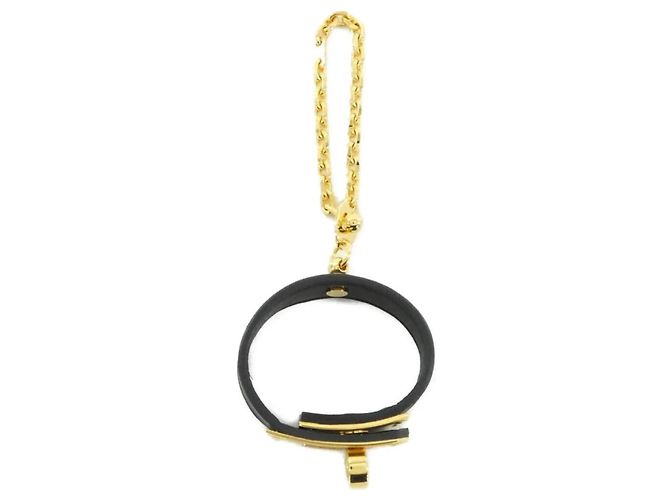 Hermès Suporte para luvas Hermes Kelly Preto Dourado