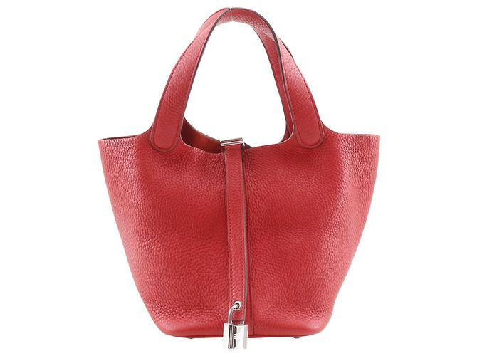Hermès Picotin Lock 18 PM Handtasche Rot
