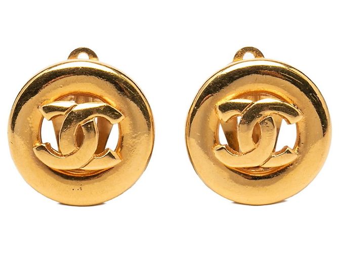 Pendientes redondos Coco Mark de Chanel Dorado