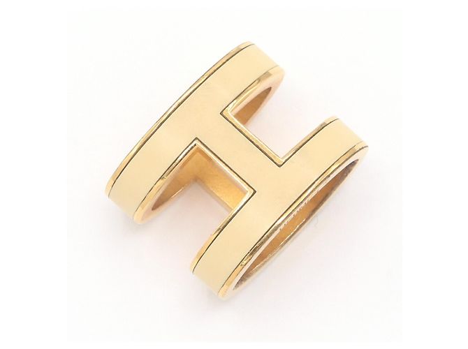 Collar Péndulo Pop H de Hermès Dorado Crudo