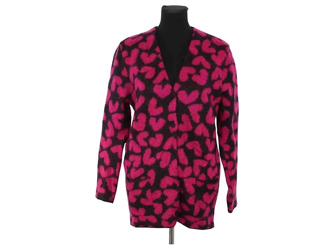 Saint Laurent Cardigã rosa