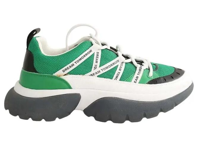Zapatillas Maje de tela verdes