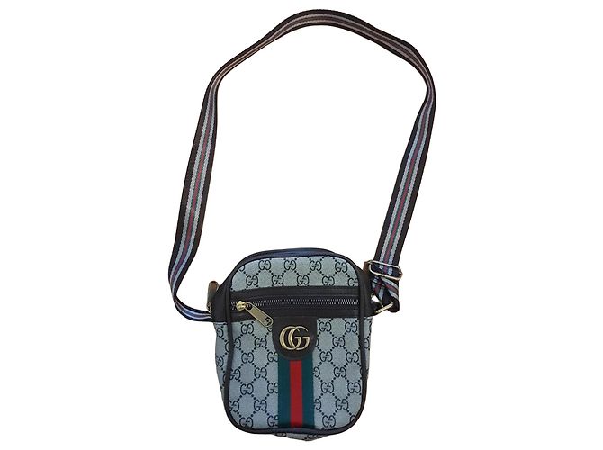 Gucci Coated canvas shoulder bag with monogram Multiple colors