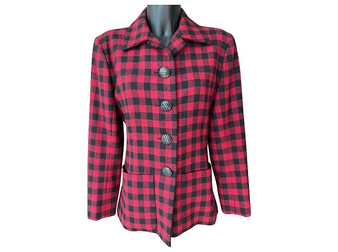 Giacca Tartan Yves Saint Laurent Rive Gauche