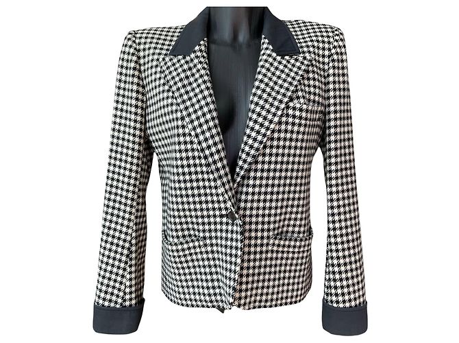 Giacca Houndstooth Rive Gauche Saint Laurent