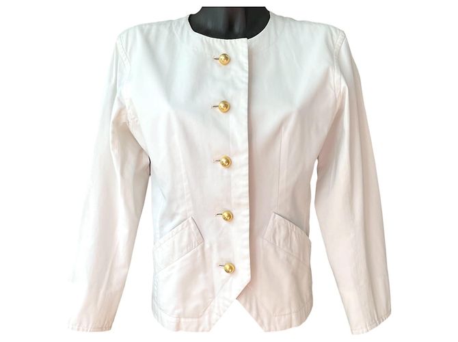Giacca bianca Yves Saint Laurent Rive Gauche 