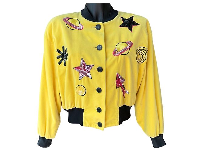 Bomber Giallo Escada degli Anni 1980