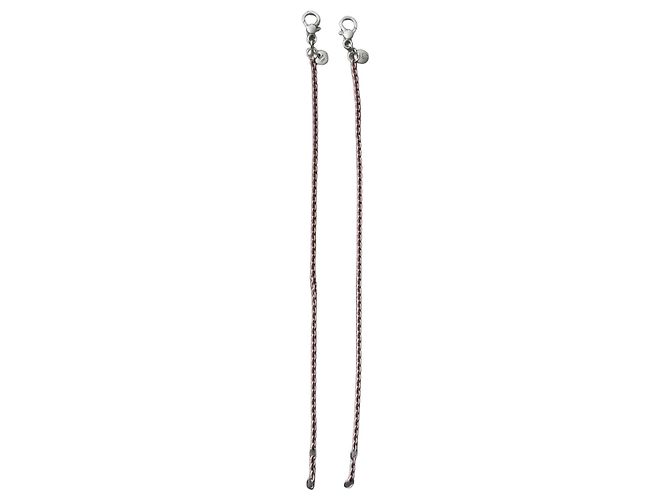Dodo Pomellato Conjunto de 2 pulseras Dodo by Pomellato en plata 925 con esmalte rosa
