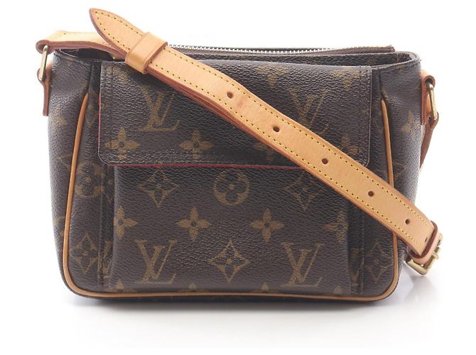 Louis Vuitton VIVACITE PM Monogram Schultertasche Braun