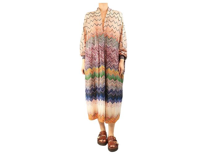 Missoni Multicolor Lurex-Strickjacke - Größe M Mehrfarben 