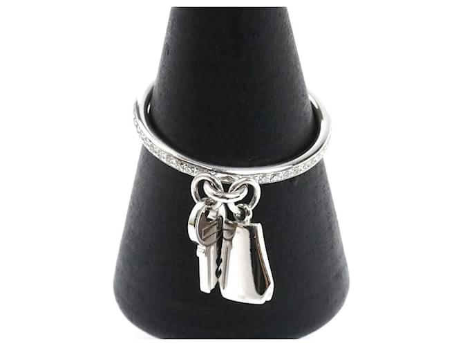 Hermès Bague Clochette PM Hermes Kelly en or blanc 18K 