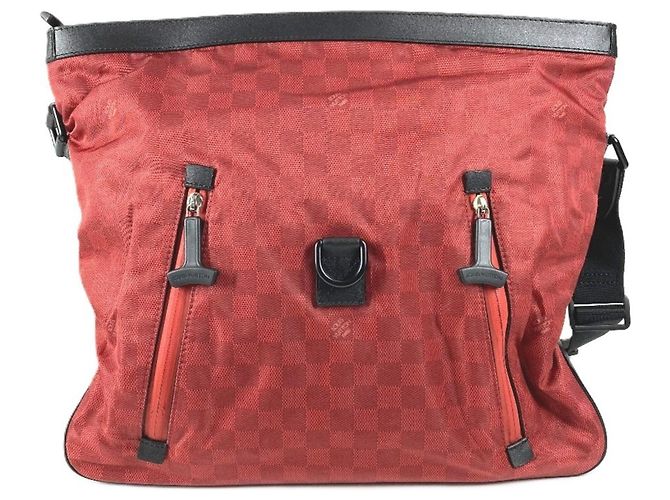 Louis Vuitton Cup Damier Challenge Solano Bag Black Red