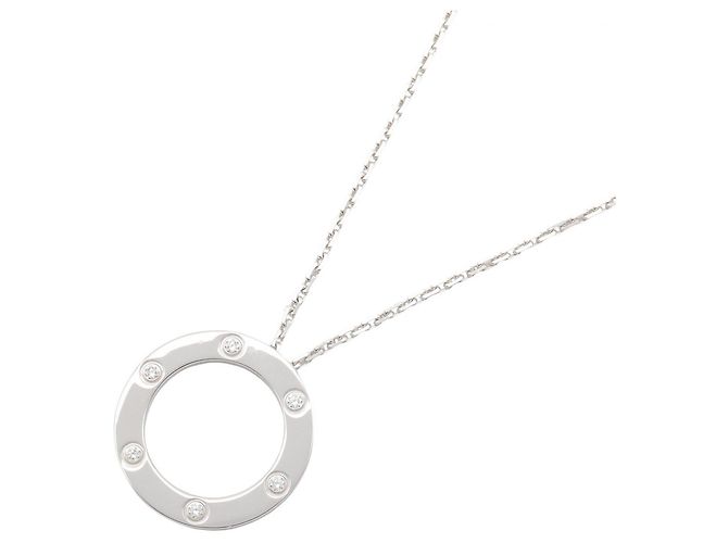 Collana Cartier Love Circle 6PD Argento