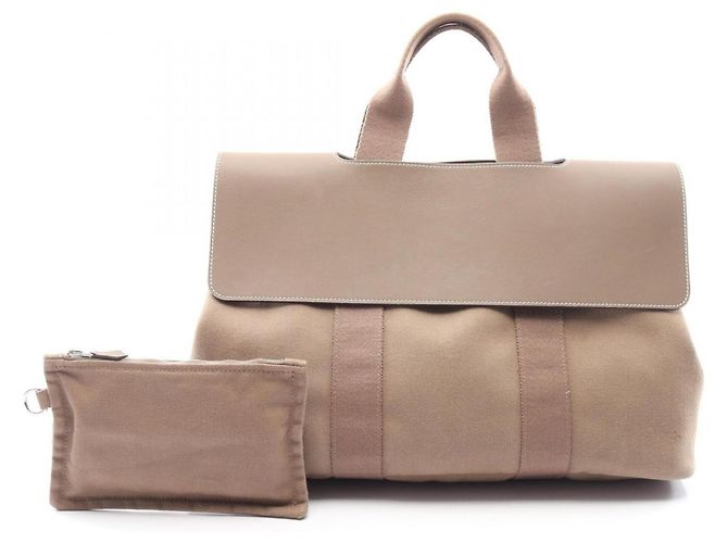 Hermès Hermes Valparaiso MM Handbag Beige Taupe