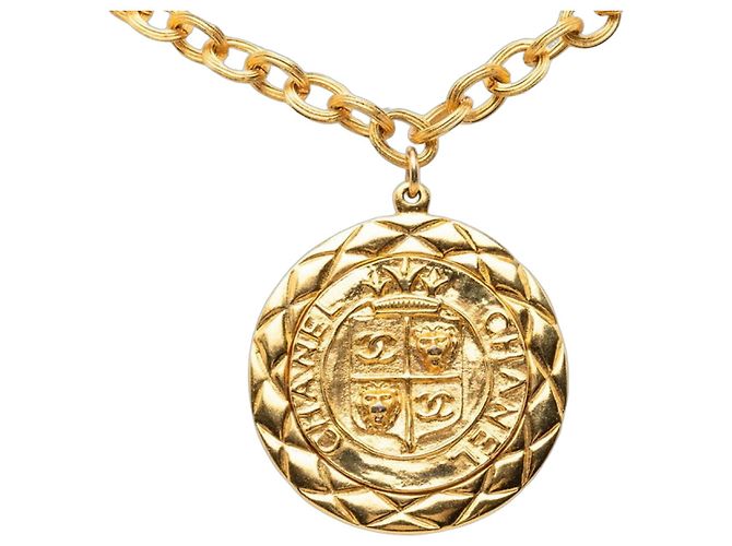 Collana lunga con motivo leone Coco Mark di Chanel D'oro