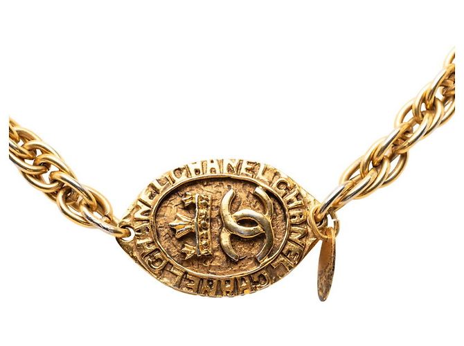 Collana Lunga Coco Mark di Chanel D'oro 