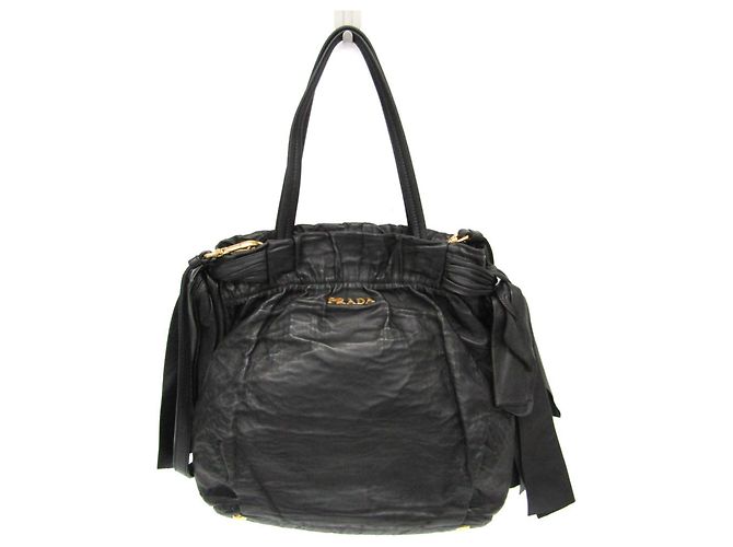 Borsa a mano Prada Side Bow BN1760 per donne Nero
