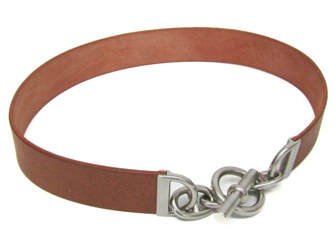 Hermès Chaine d'Ancre Ledergürtel in Beige