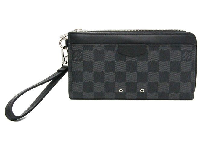 Louis Vuitton Damier Graphite Zippy Dragon Wallet Black