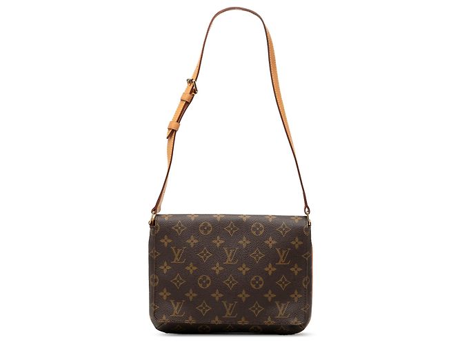 Louis Vuitton Musette Tango Marrone Monogramma con Manico Corto