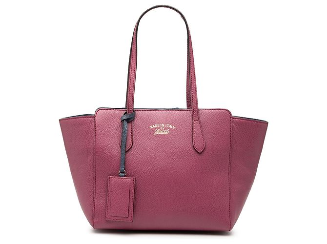 Bolsa swing média em couro de bezerro roxa Gucci Roxo
