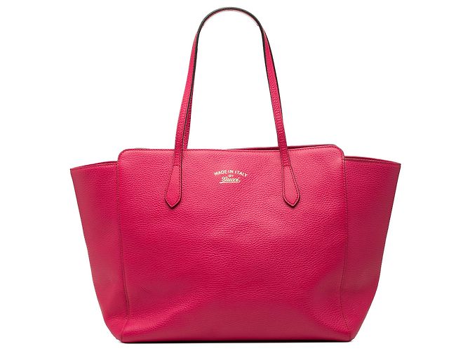 Gucci Pink Medium Leder Swing Tote