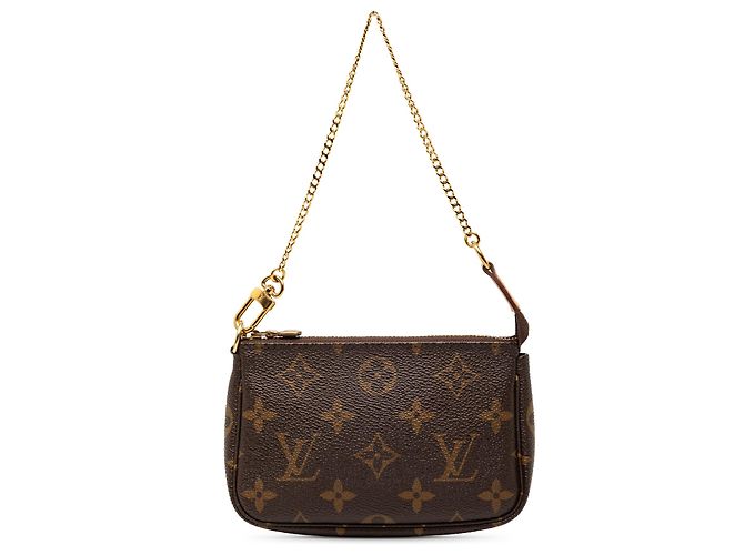 Mini Pochette Accessoires Monogramma Marrone Louis Vuitton